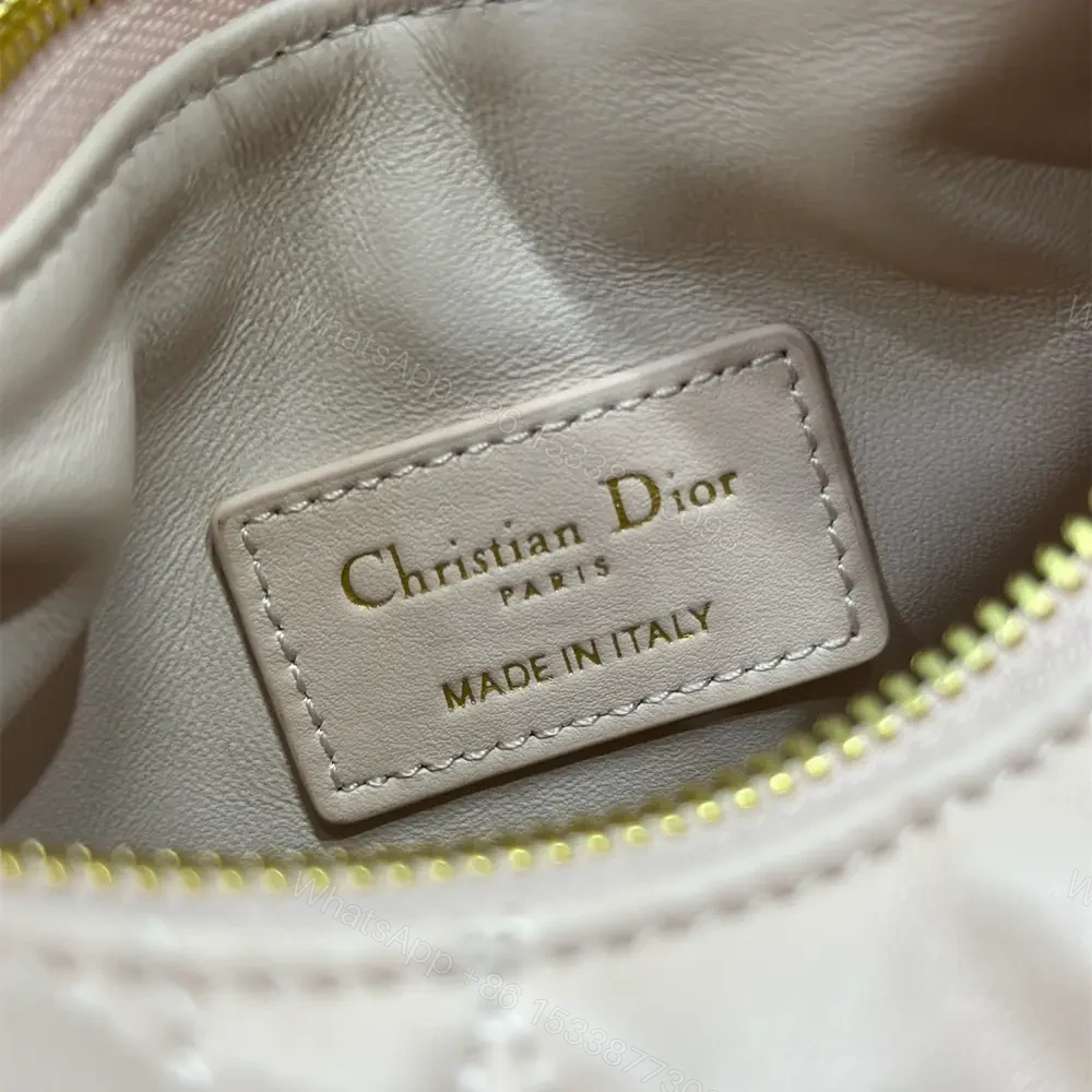 View 8 of 高仿Dior*D-Dream系列S525M413小羊皮斜挎包Mini粉色免檢版