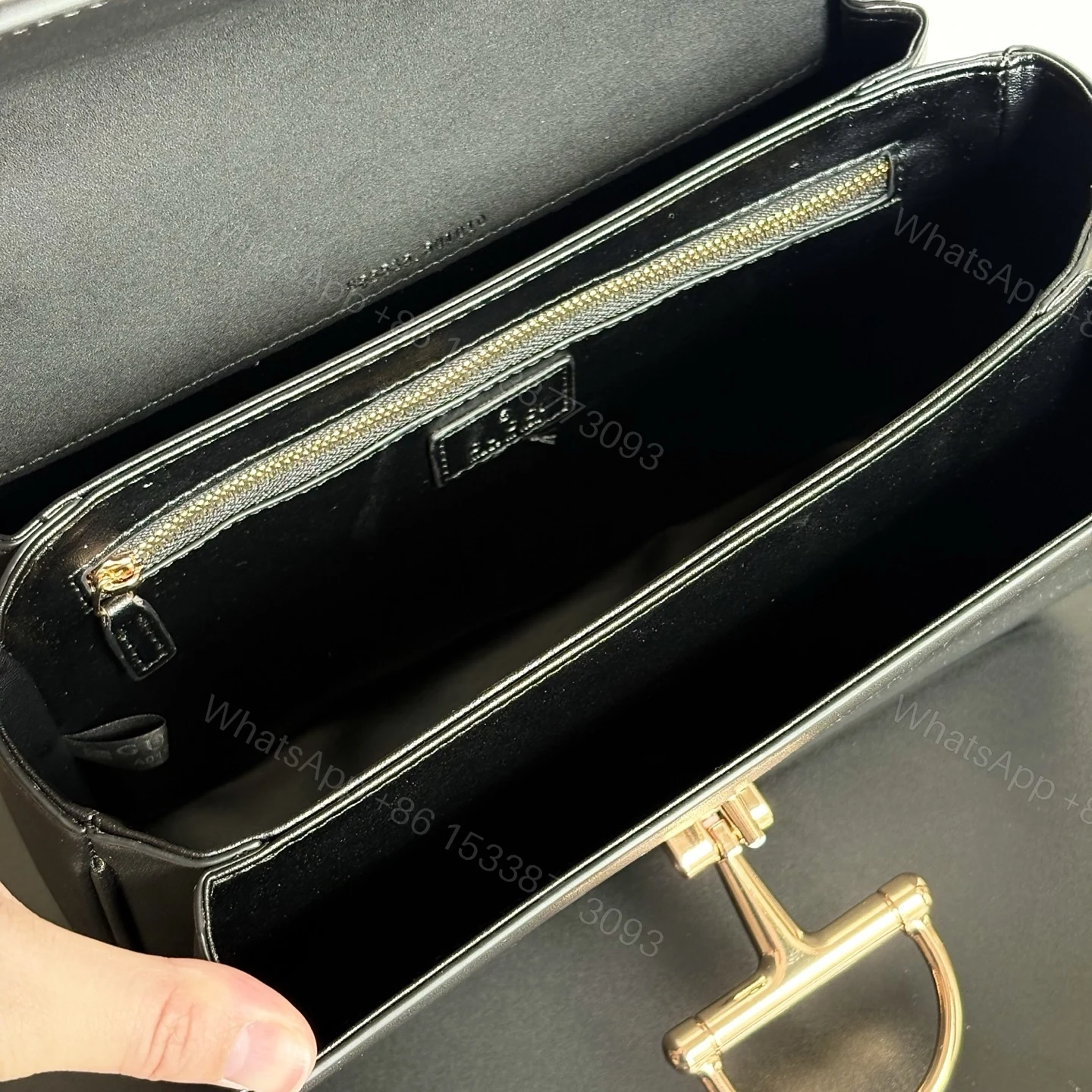 View 7 of Gucci Siena Medium Top Handle Bag Black Leather 25Cm