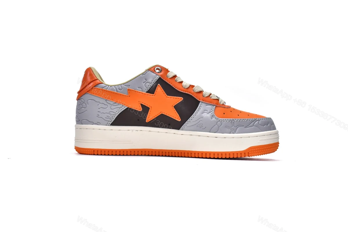 View 2 of Cheap Fake BapeSta Low Grey Orange 1H70-291-002