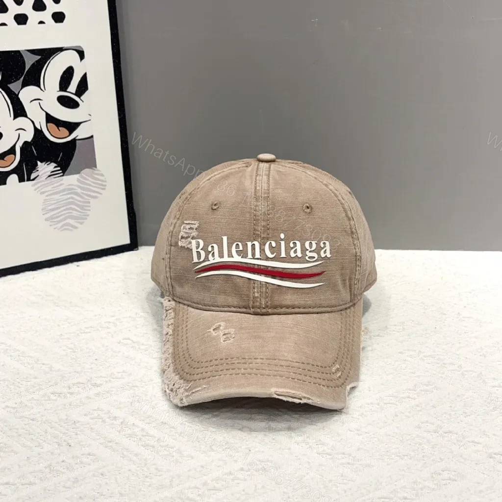 View 5 of Distressed Cotton Cap – Distinctive Streetwear Luxe Hat