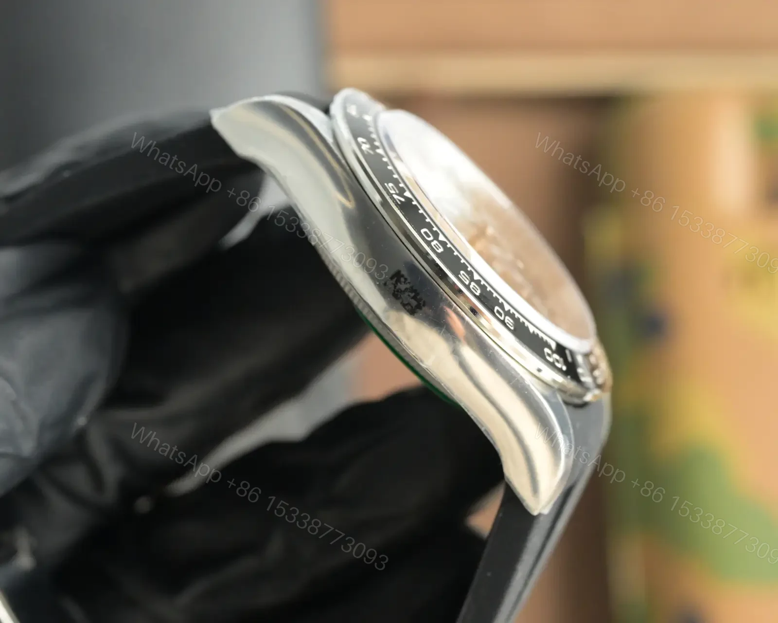 View 5 of Rolex Daytona Skeleton Black Dial Black Strap Edition 40mm RG-DAYTONA-SKELETON-BLACK