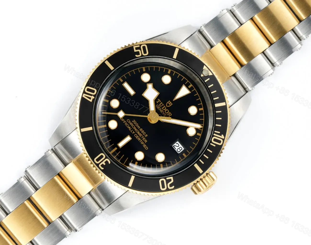 View 2 of Tudor Heritage Black Bay Black S&G Stainless Steel Yellow Gold Black Dial Bracelet 79733N-0008
