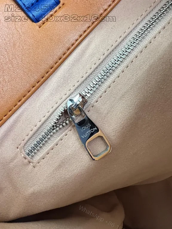 View 6 of Blue Leather-Style Luxe Tote: Modern, Durable, Everyday Statement