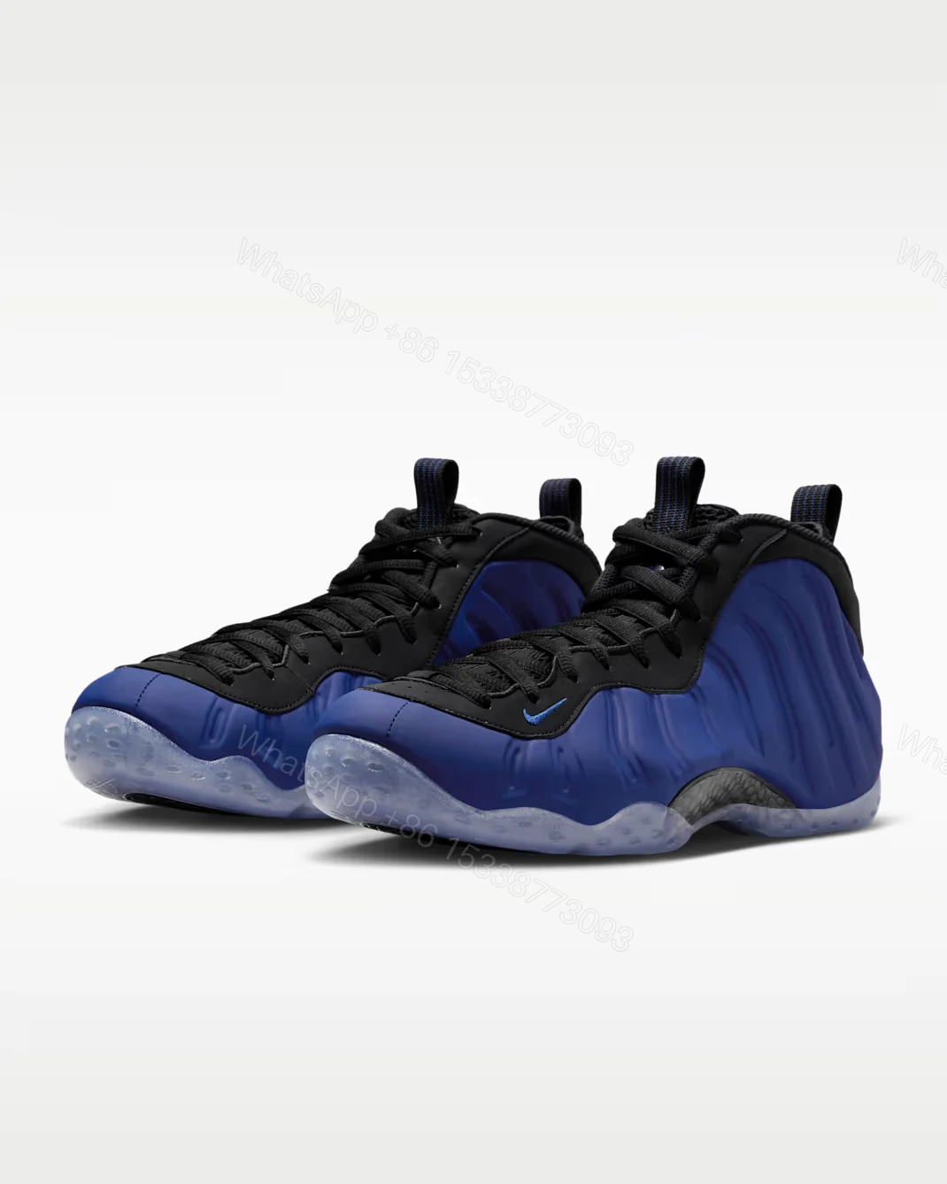 View 2 of Nike Air Foamposite One Dark Blue & Black