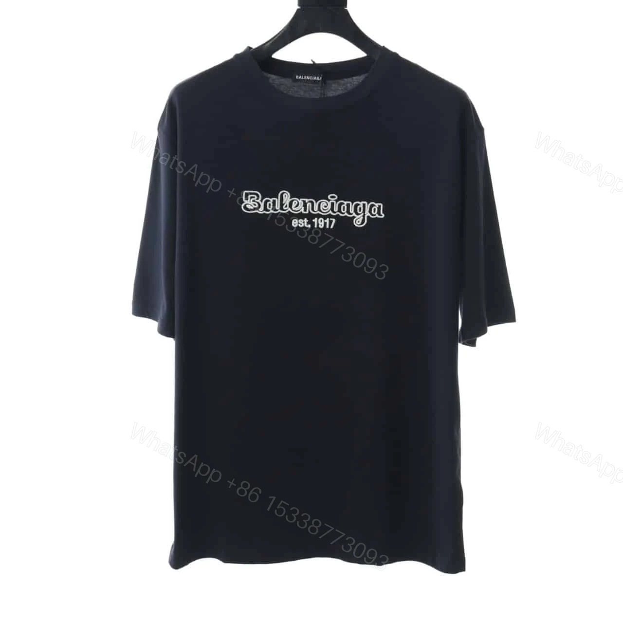 BALENCIAGA CHEST LOGO SHORT SLEEVE T SHIRT — view 1