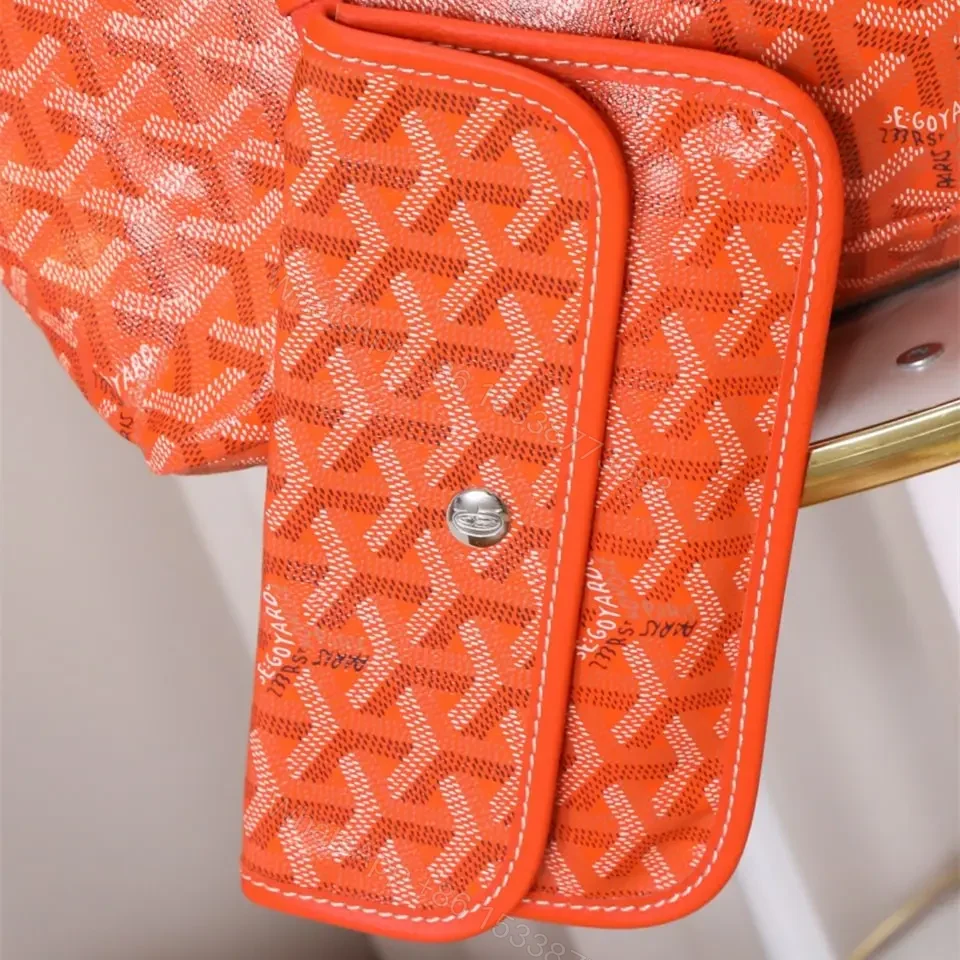 View 10 of 高仿Goyard*STLOUIP8滿印Tote手提袋橙色免檢版小號