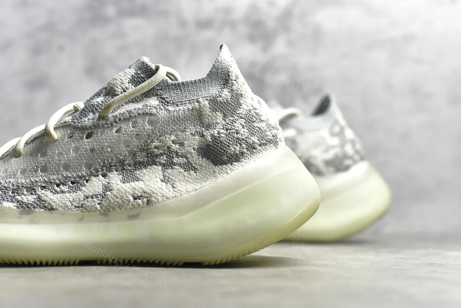 View 6 of UA Yeezy Boost 380 Alien “White and Grey” Reps
