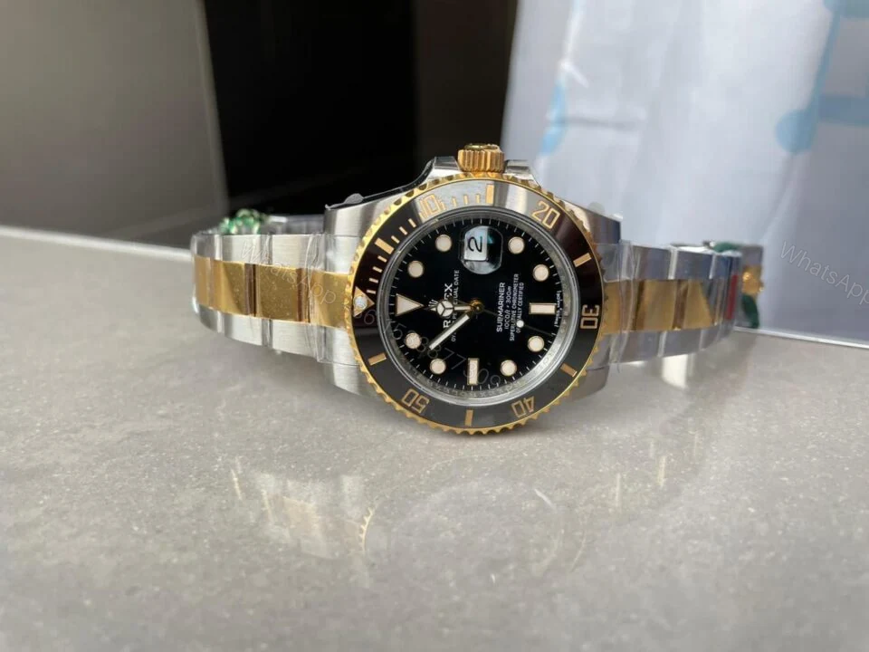 View 6 of VSF FACTORY 1:1 Rolex Submariner 116613 LN SS/YG Best Edition Black Ceramic 904L Steel VS3135