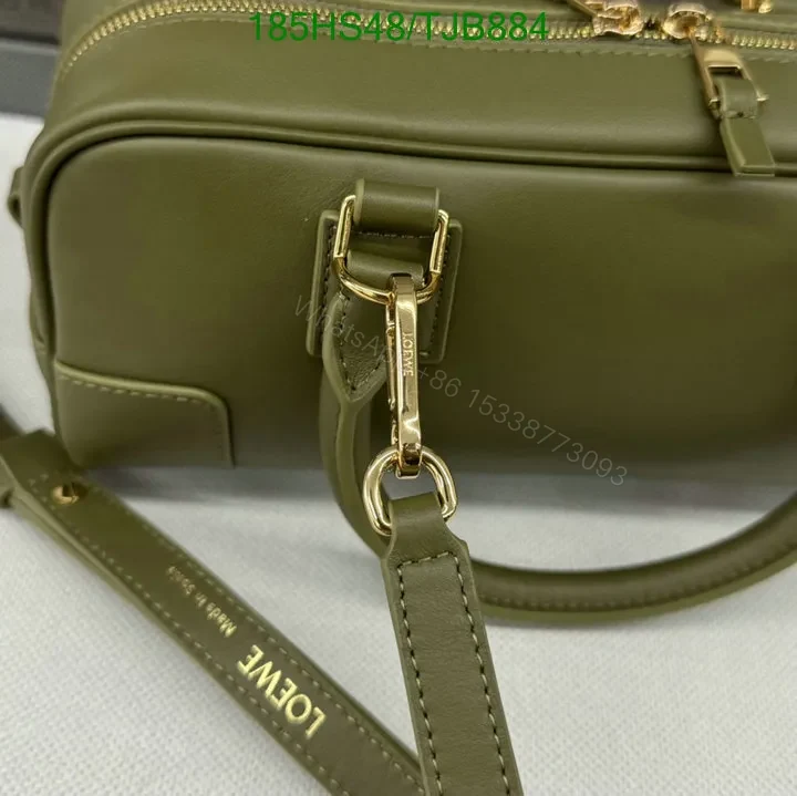 View 31 of Loewe Burgundy Amazona 23 Bag featuring Gold-Tone Hardware DZ2857