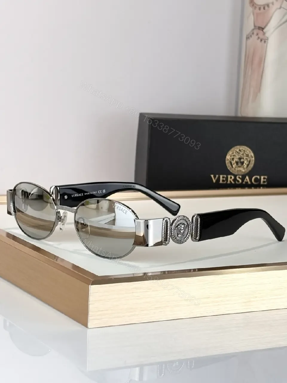 View 7 of Premium Sunglasses: Italian-Inspired Metal Frame, UV400 Lenses
