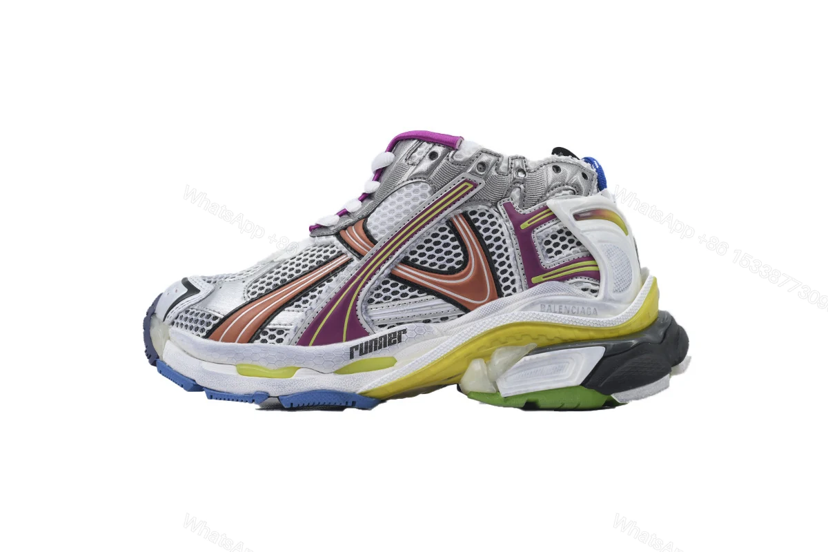 View 9 of Balenciaga Runner Sneaker Color Orange Powder 772767 W3RBW 9168