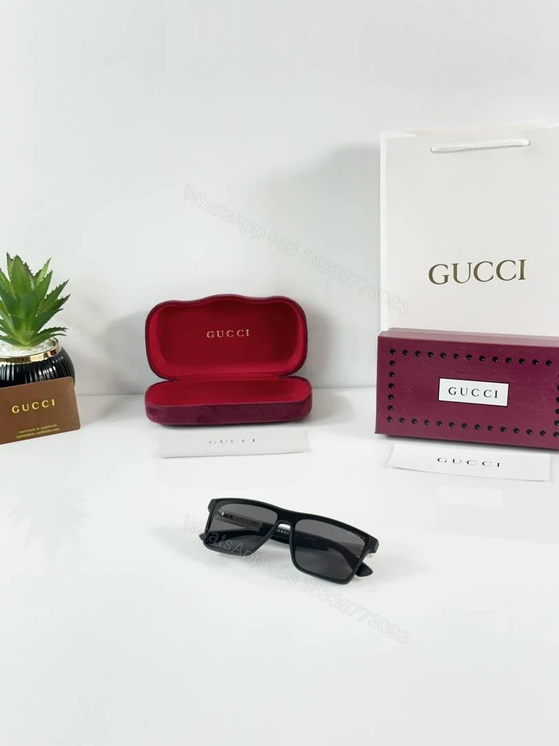 View 4 of First Copy Gucci 2203 Matte Black Sunglasses