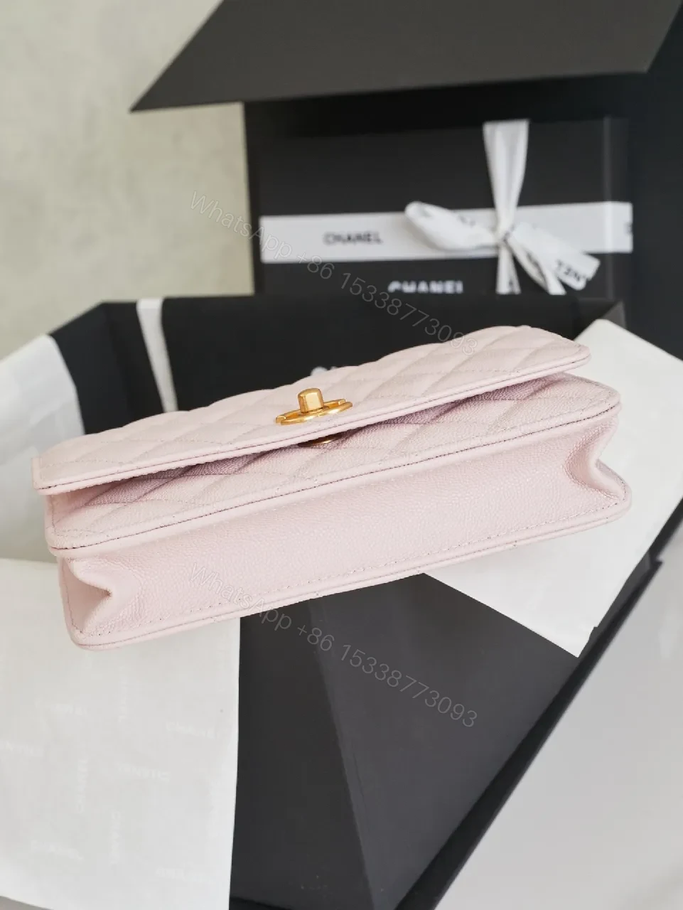 View 7 of Soft Pink Quilted Mini Bag - Luxe, Compact, All-Day Elevation