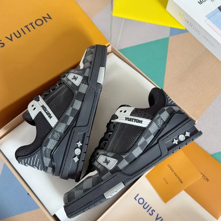 View 7 of Contemporary Luxe High-Tops: Premium Leather, Subtle LV Detail