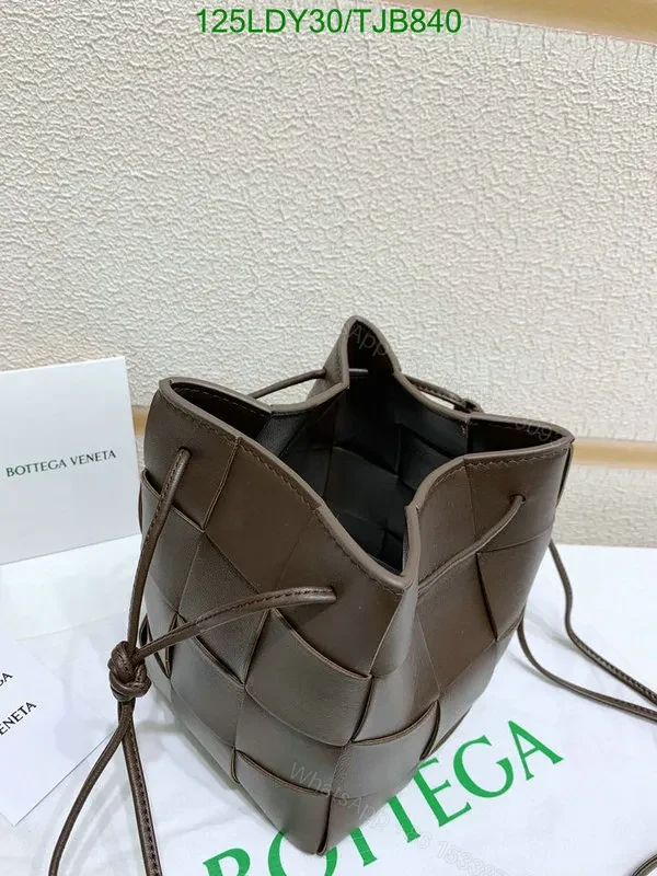 View 62 of Bottega Veneta Small Cross-Body Bucket Bag in Red BVF4722