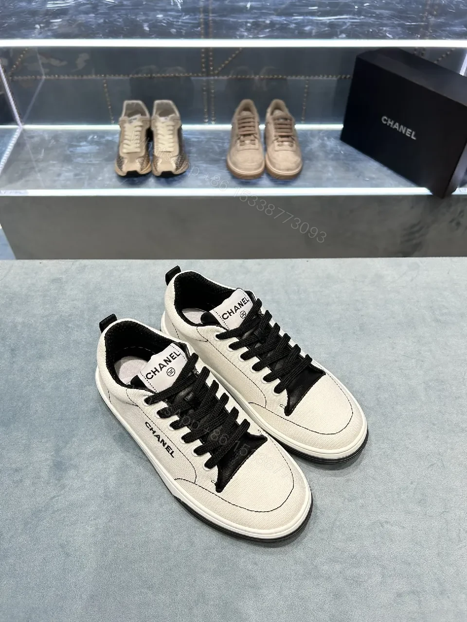 View 9 of Subtle Luxe Canvas Low-Top Sneakers with Premium Comfort