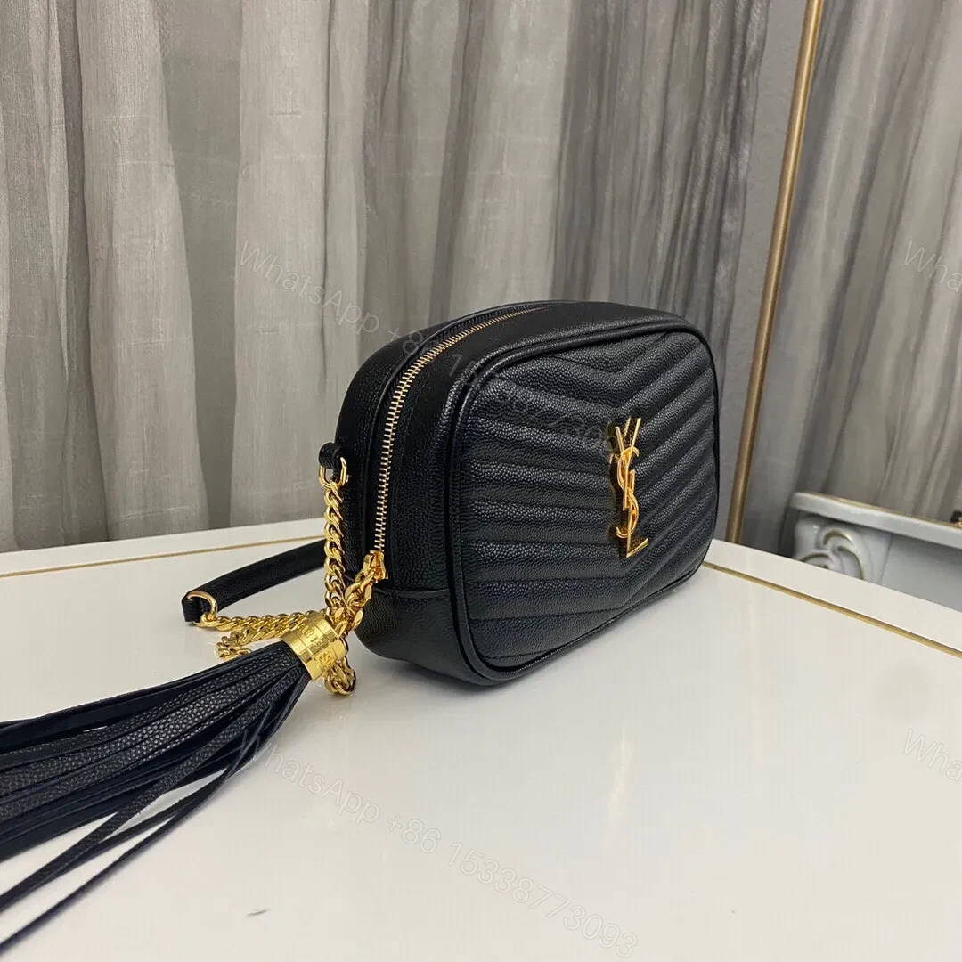 View 6 of Saint Laurent Lou Mini Bag With Tassel David Jones