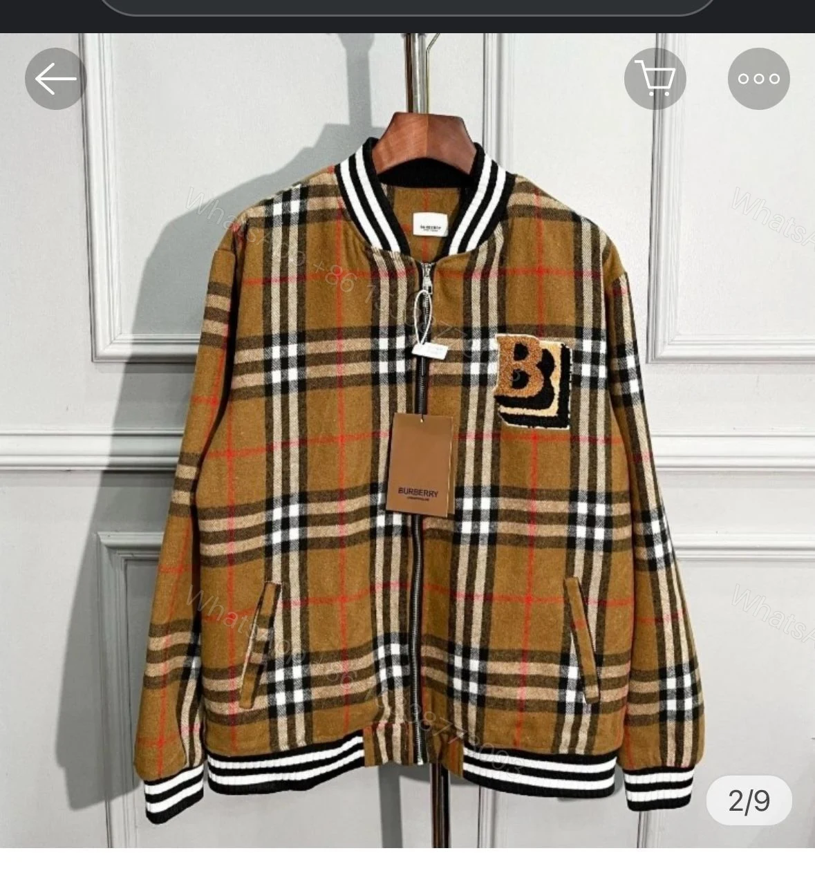 View 3 of First Copy Burberry Italian Tweed Imported Jackets