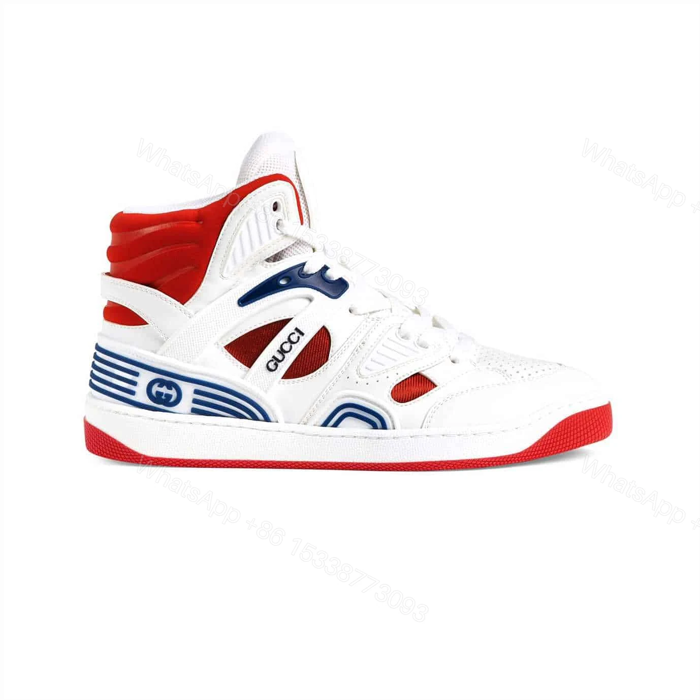 GUCCI BASKET SNEAKERS WHITE DEMETRA – GC068 — view 1