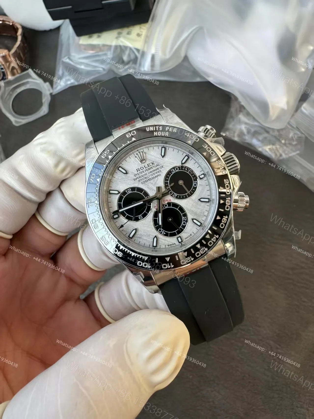 View 5 of Rolex Super Clone Daytona M126519LN-0007 Meteorite Dial 4131 Movement