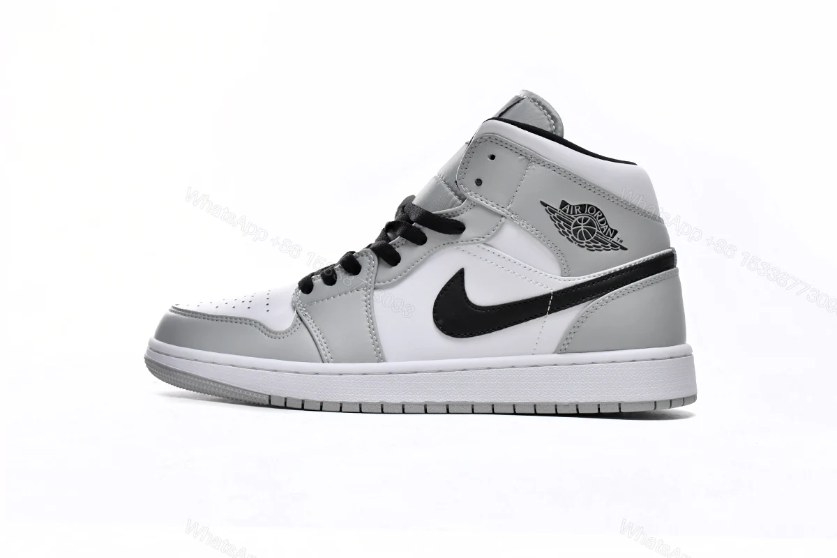 View 13 of Fake Jordan 1 Mid Light Smoke Grey 554724-092