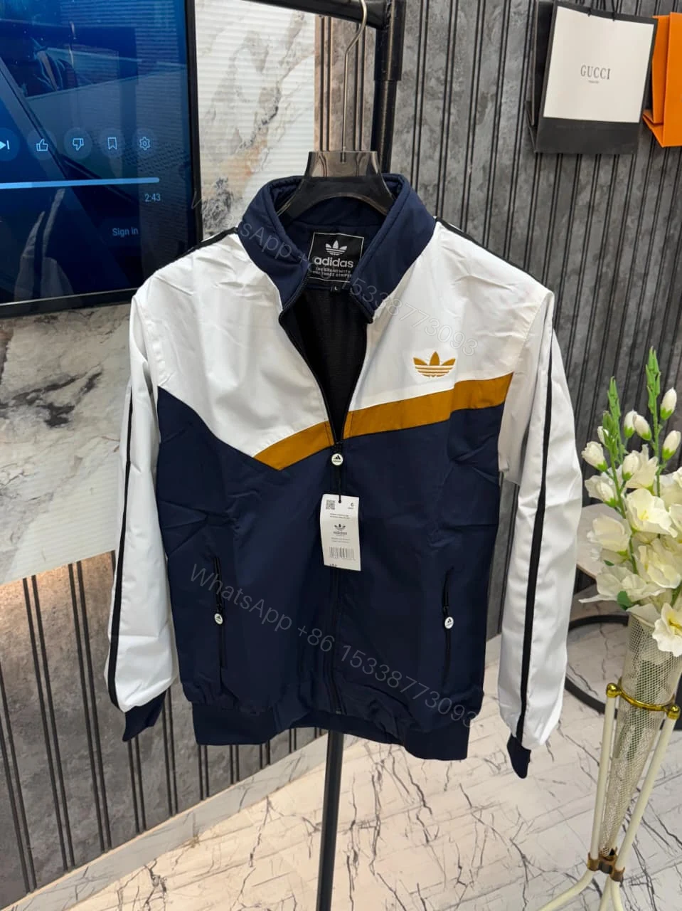 View 6 of FIRST COPY Adidas Imported Very Premium Windbreaker Jacket