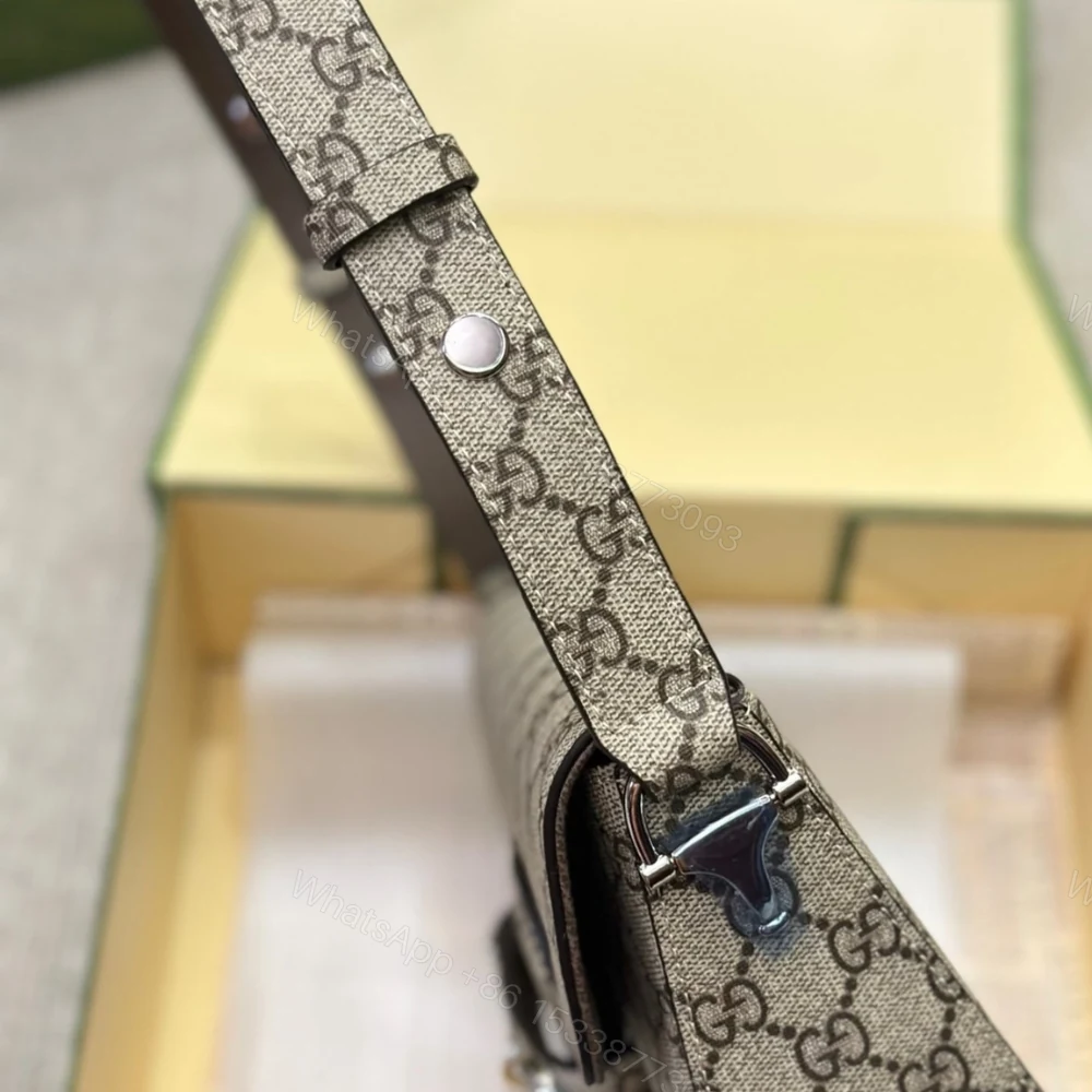 View 6 of Gucci Horsebit 1955 Small Shoulder Bag Beige 25Cm 764155 KGD0N 9742