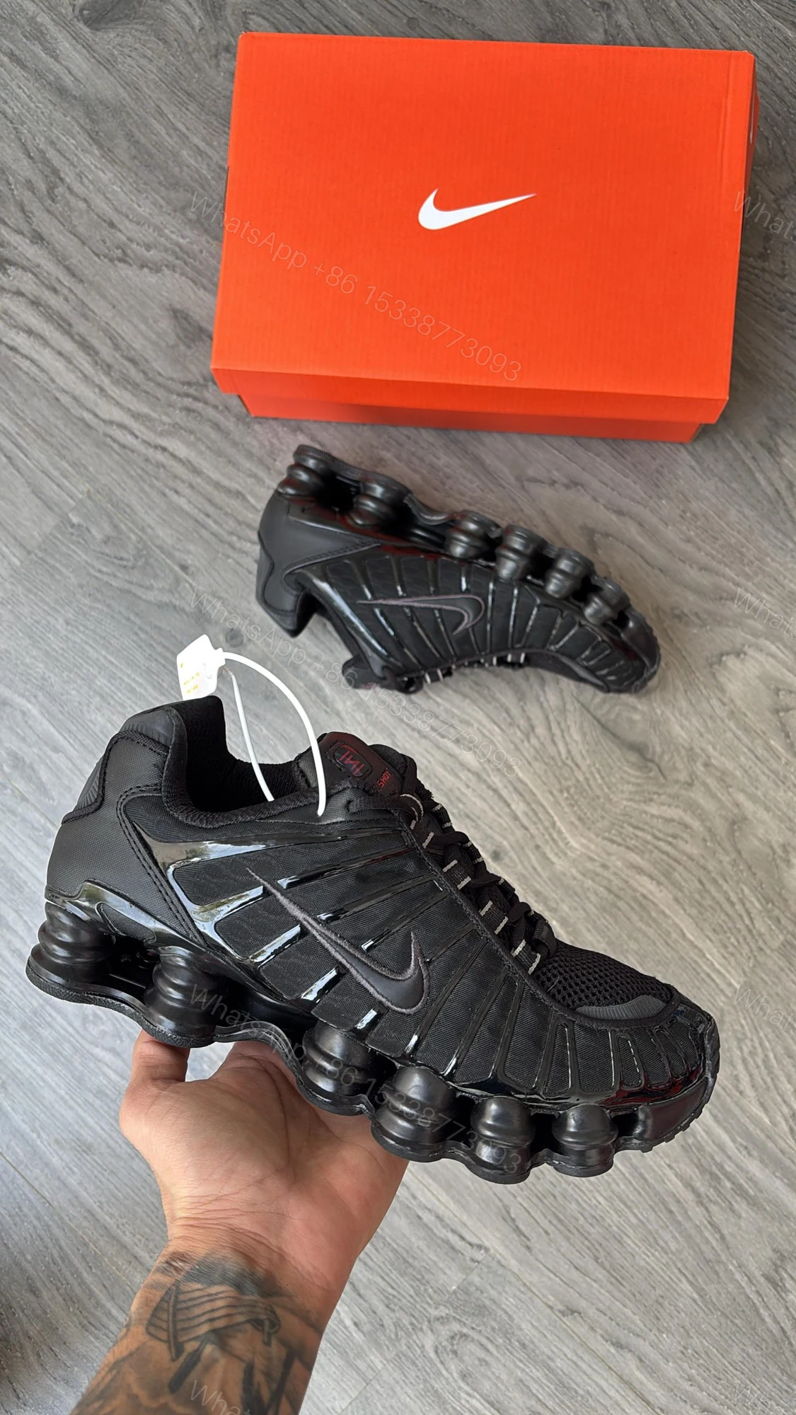 First Copy Nike Shox TL Shocker All Black — view 1