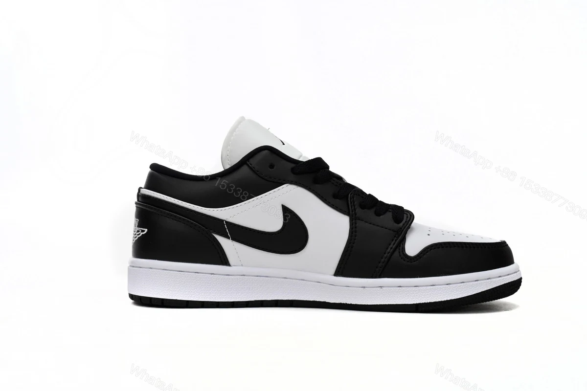 View 2 of Air Jordan 1 Low Black And White DC0774-101