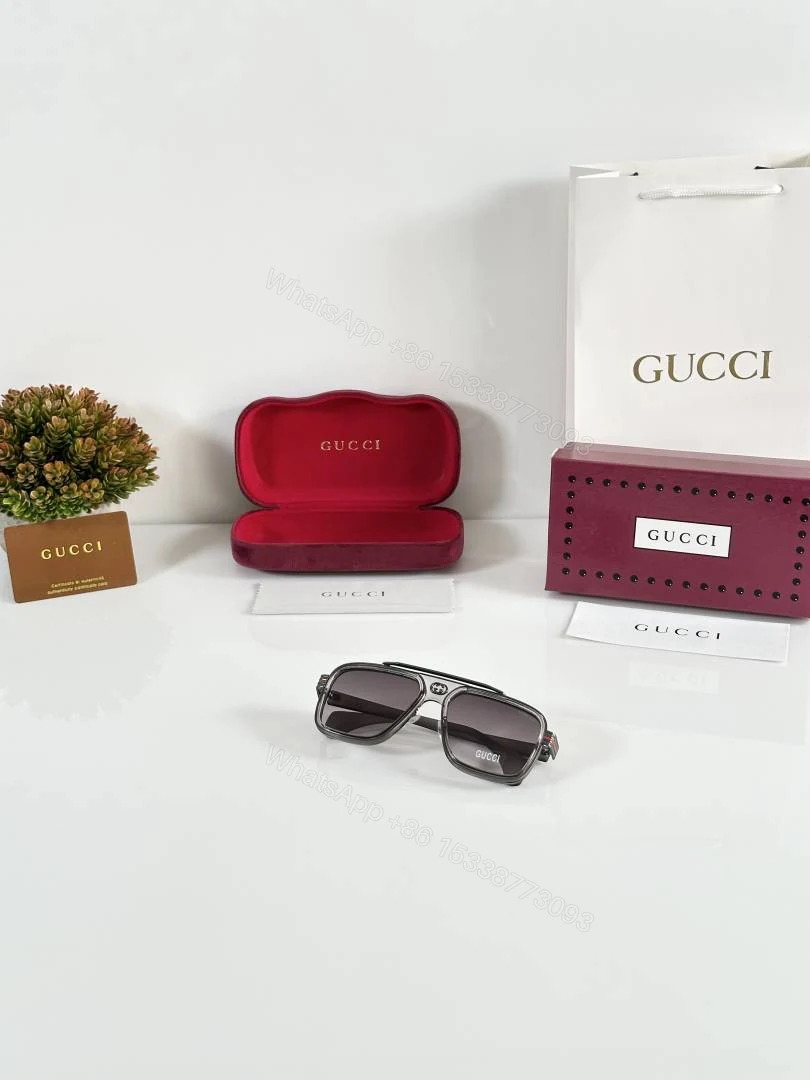 View 4 of First Copy Gucci GG1295 Sunglasses Green
