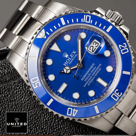 View 6 of Rolex Submariner 116619 Blue Dial Replica