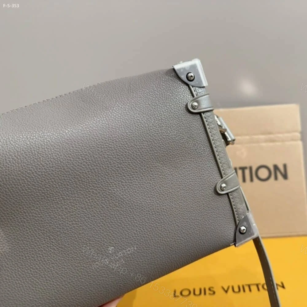 View 5 of Louis Vuitton Side Trunk MM Taupe Grey 23Cm M25072