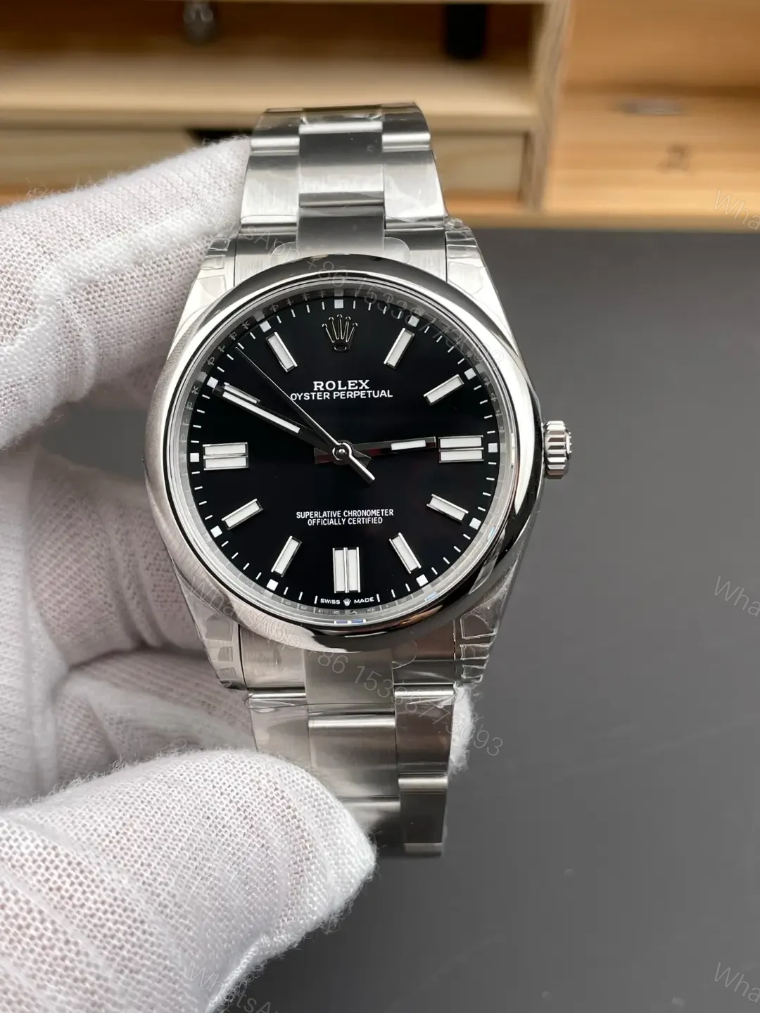 Rolex Oyster Perpetual 41 124300 Black Dial Watch 124300-0002 — view 1
