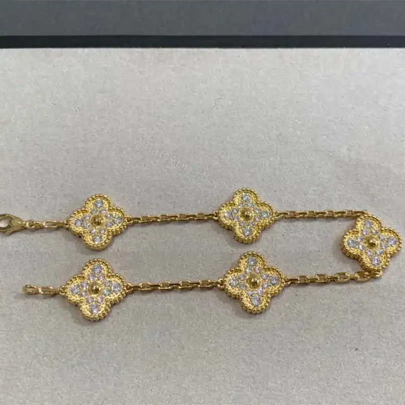 View 12 of 高仿首飾VanCleef&Arpels*RA41400五花滿鑽黃金手鏈