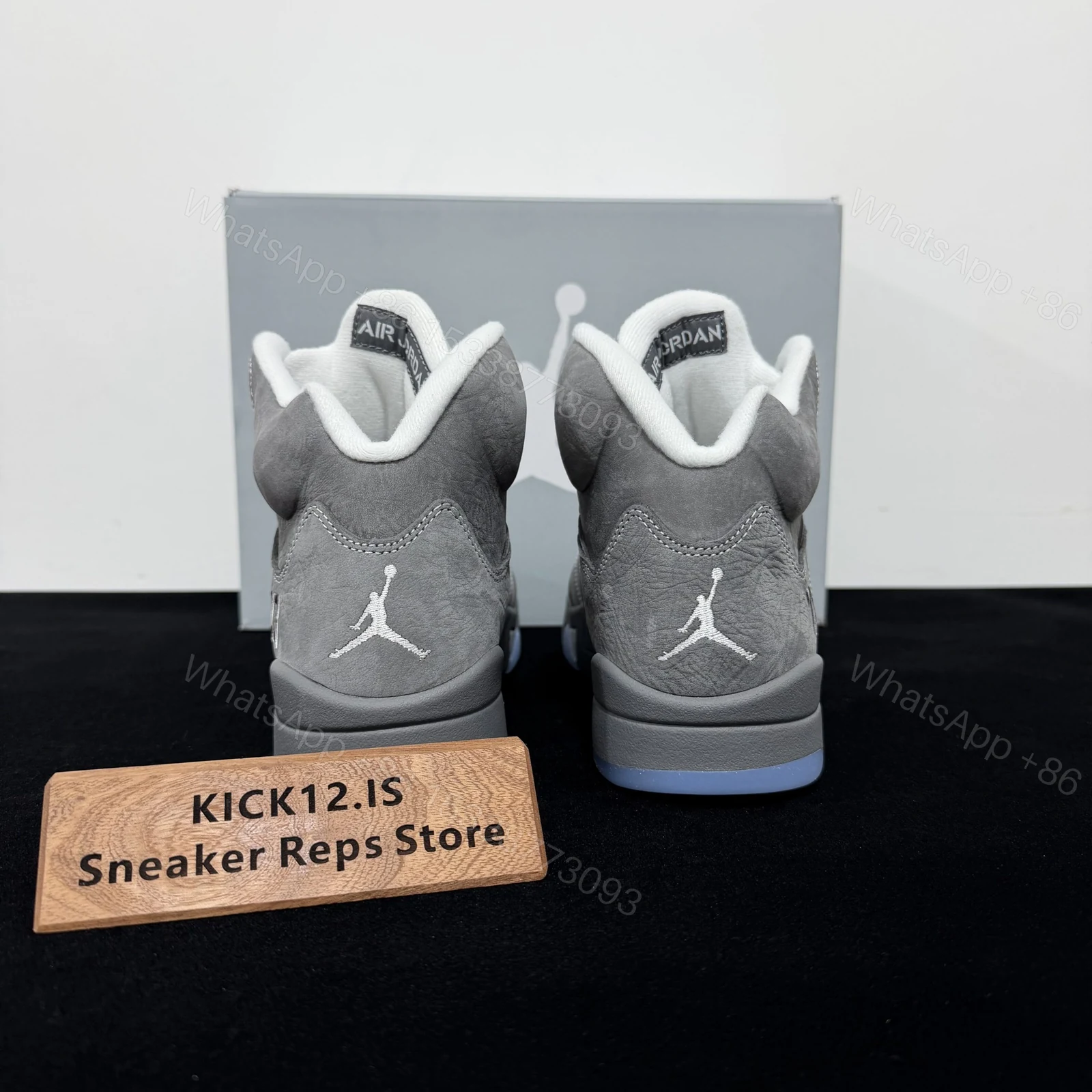 View 6 of Air Jordan 5 Wolf Grey Reps