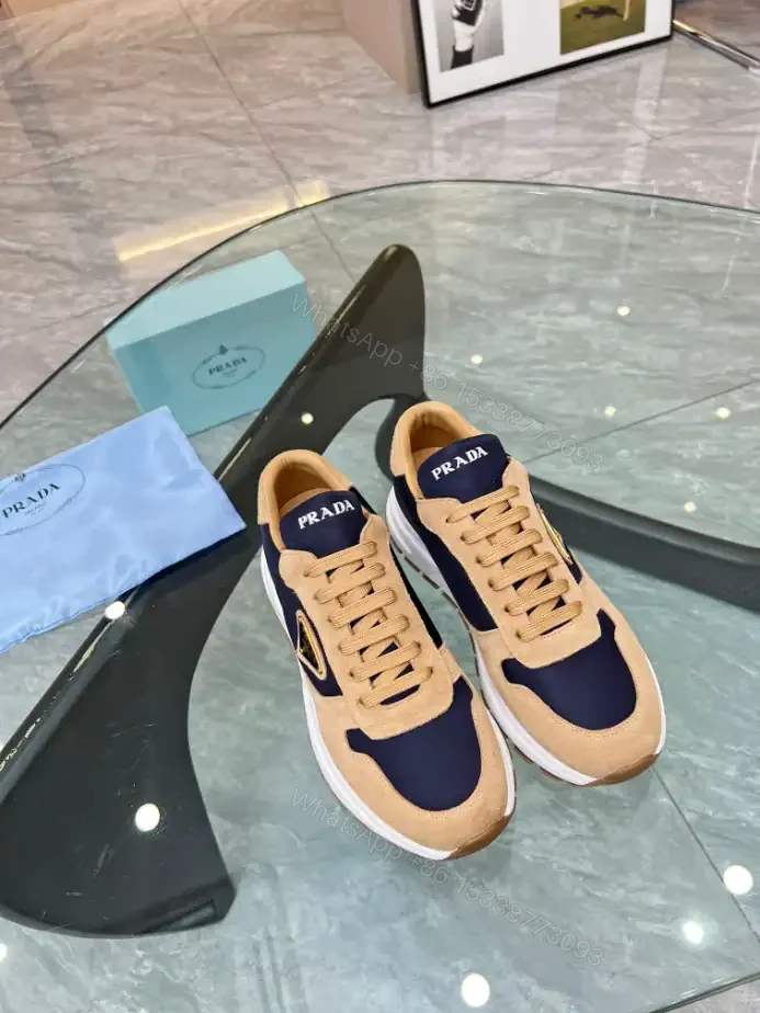 View 6 of PRAX 01 DELAVÉ SUEDE AND RE-NYLON SNEAKERS – PRD048