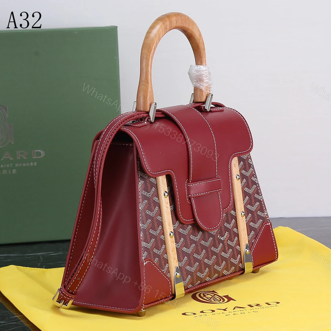 View 5 of GOYARD SAIGON PM BAG BURGUNDY 20CM