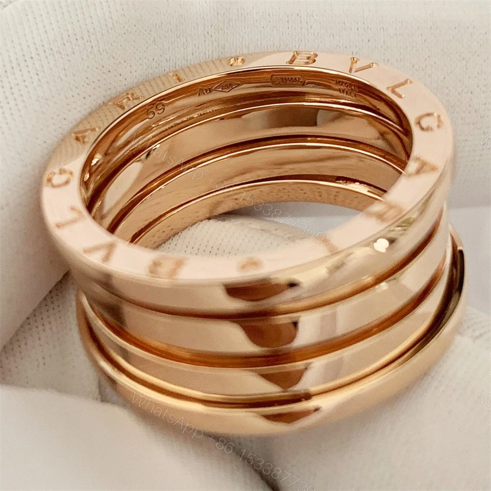 View 5 of Bvlgari B zero1 Four-Band Ring 18K Rose Gold 348760