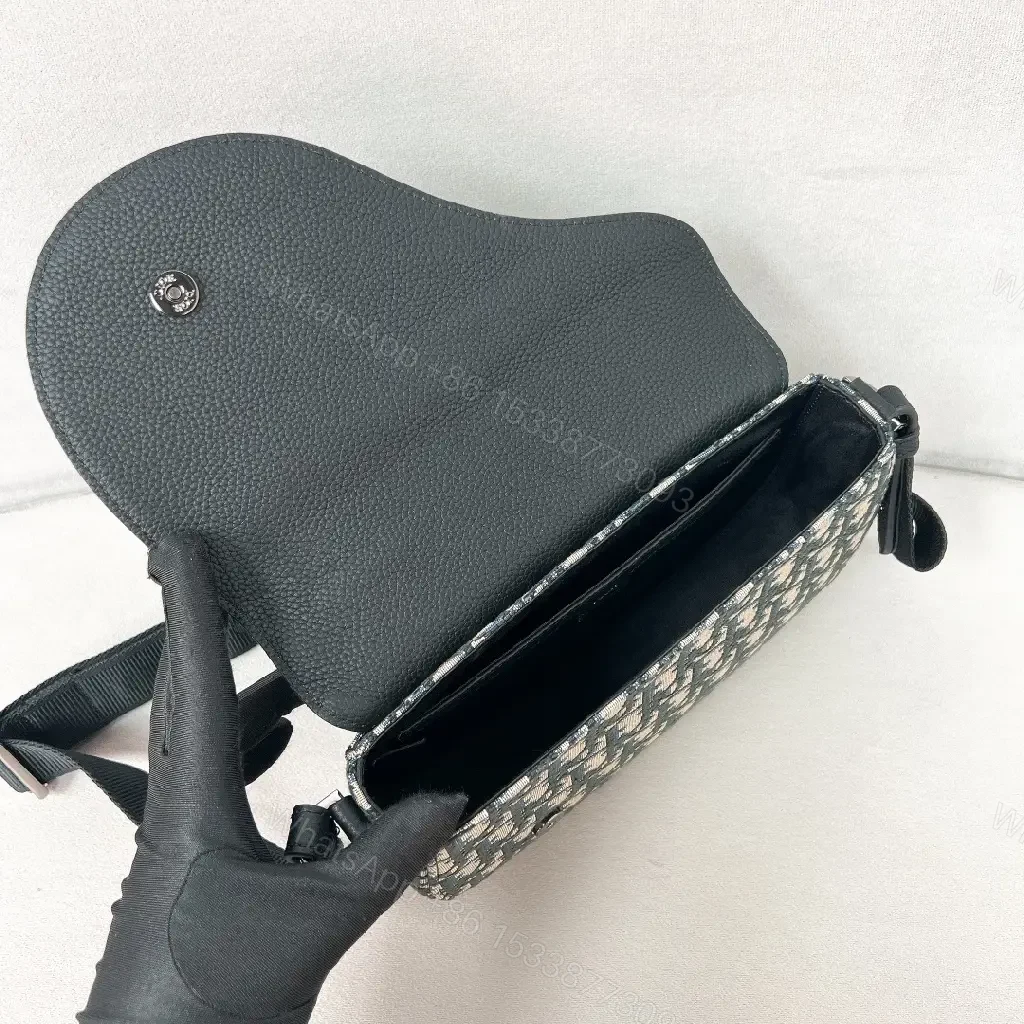 View 6 of Chic Monogram Crossbody Bag: Textured Leather, Modern Utility