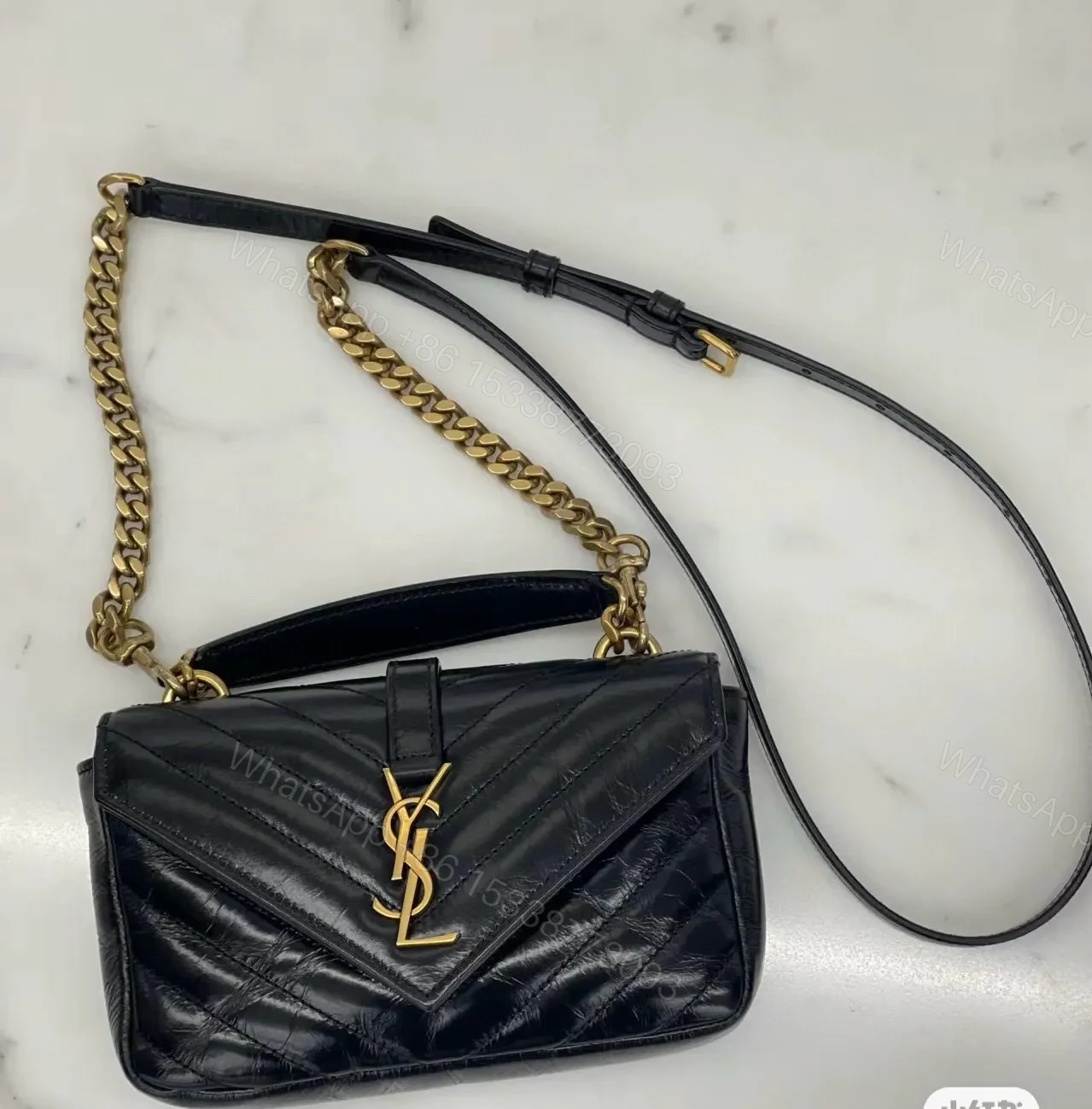 View 3 of Saint Laurent Uptown Mini Crossbody Bag