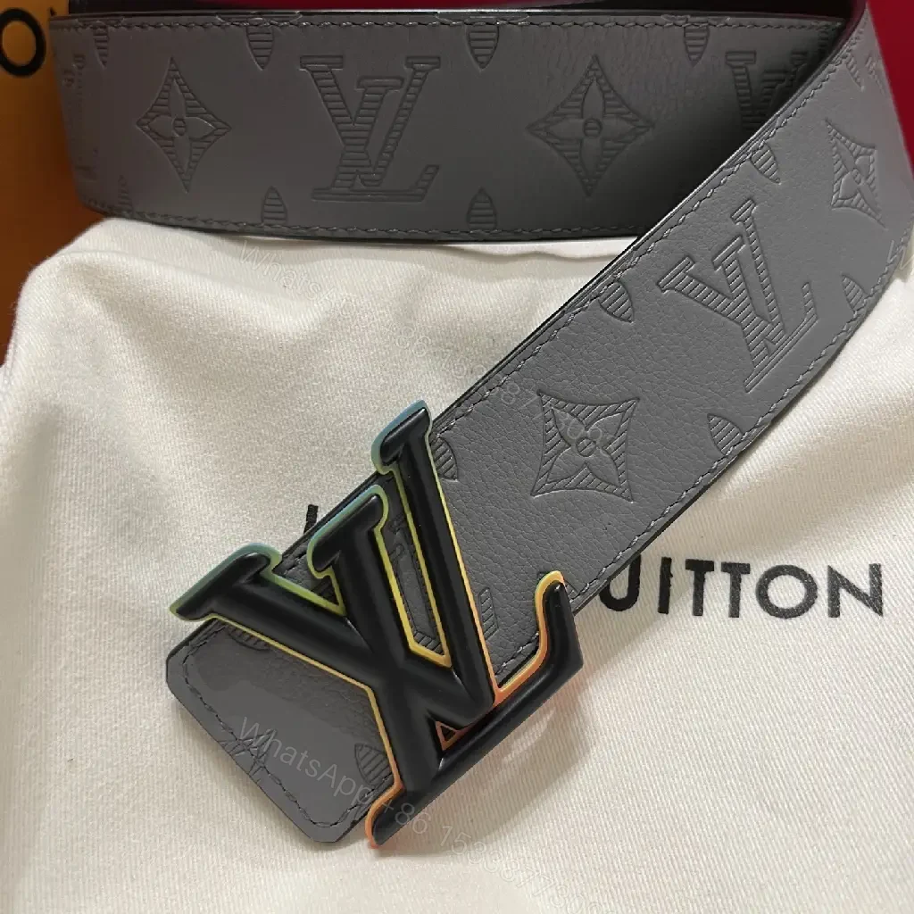 View 9 of Statement Monogram Belt: Leather, Modern Buckle, Premium Visually Bold