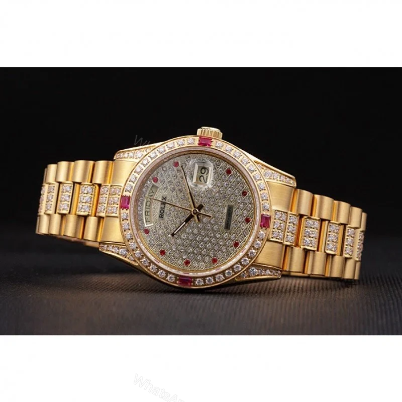 View 5 of Superclone Rolex Day-Date Diamond Dial 621614 37 mm