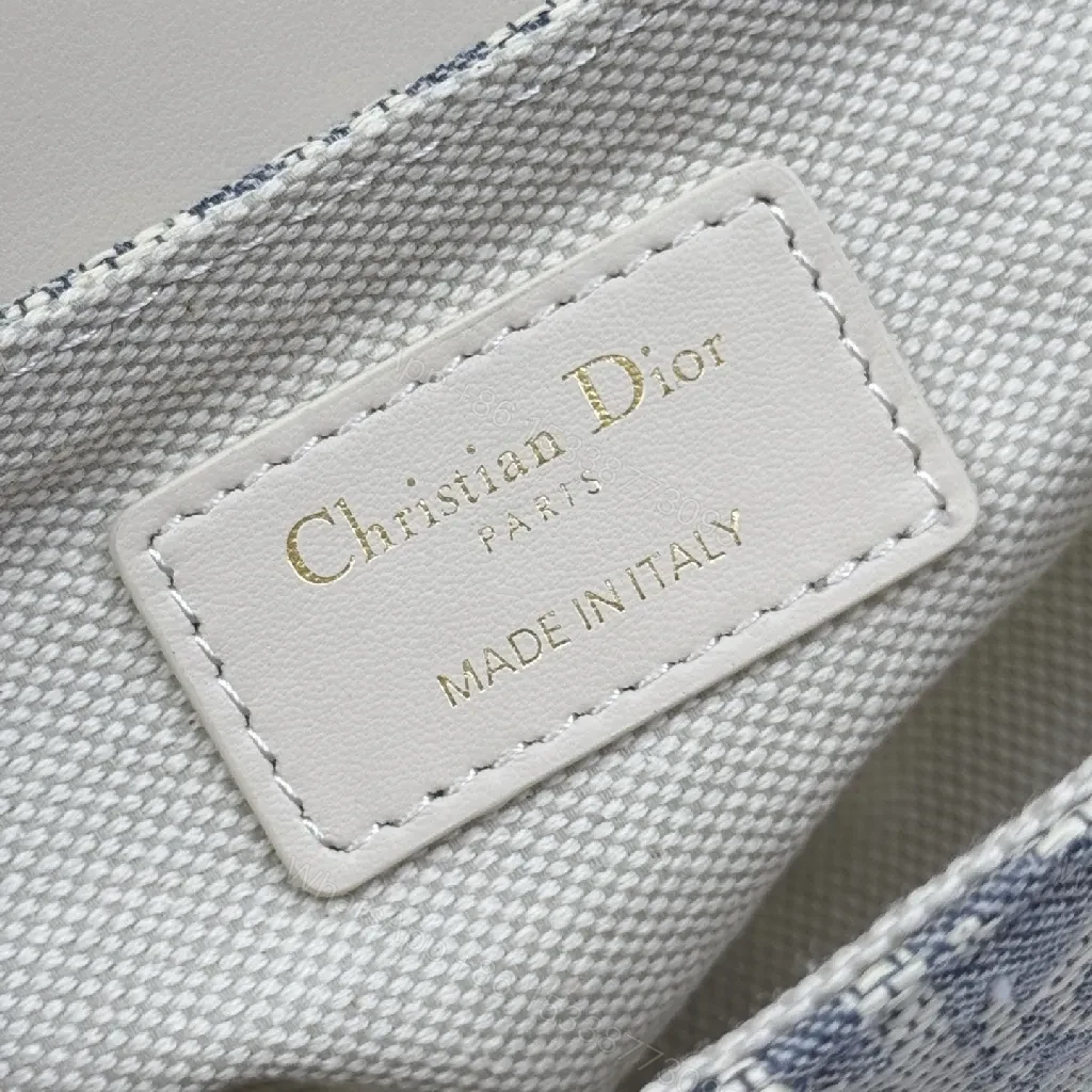 View 3 of Cream Leather Dior-Inspired Mini Saddle Bag