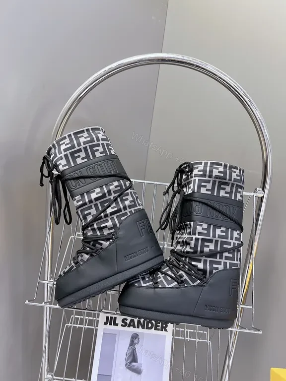 View 7 of Chic Fendi-Style High-Top Snow Boot â€“ All-Weather Luxury