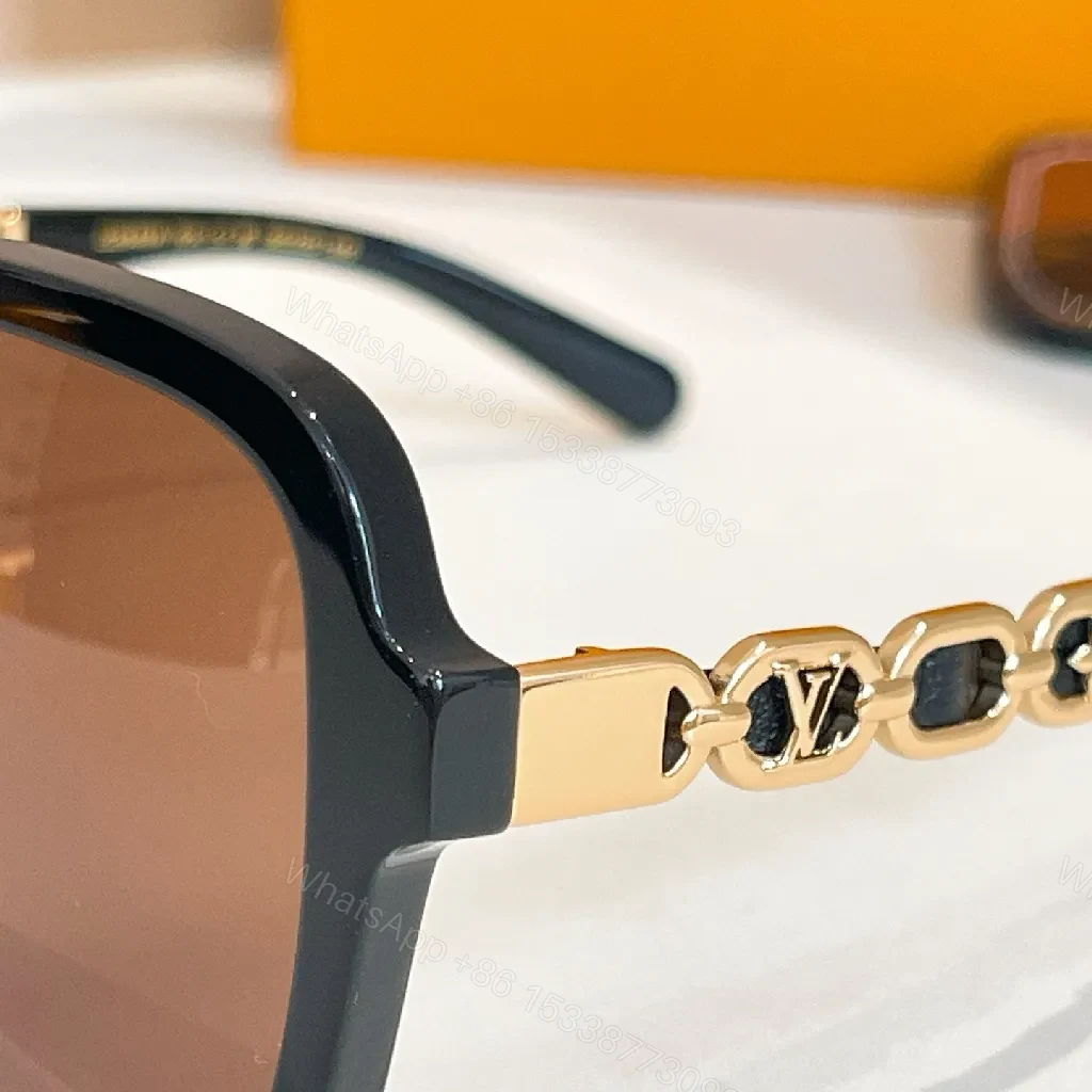 View 6 of Bold Square-To-Oval Eyewear with LV-Pattern Accents