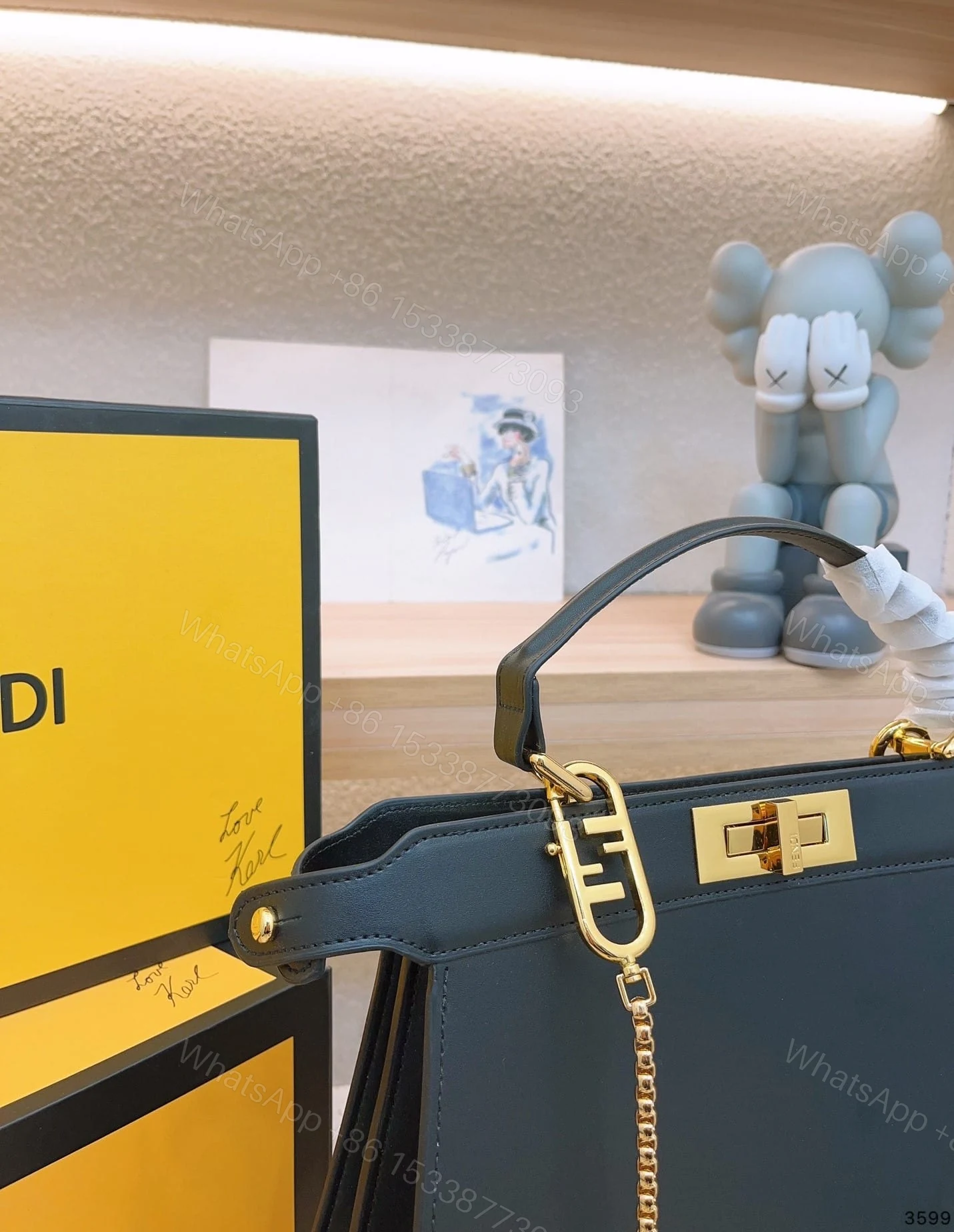 View 7 of FENDI PEEKABOO ISEEU PETITE BLACK 32CM