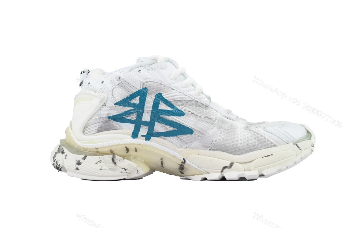 Balenciaga Runner Sneaker 'Graffiti - White Blue'772774 W3RBQ 9040 — view 2