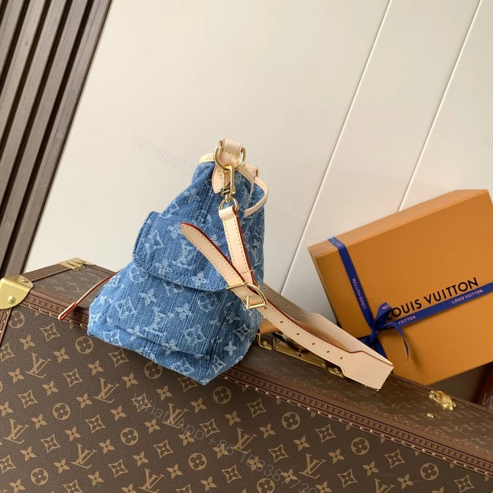 View 4 of Louis Vuitton Carryall Cargo PM Blue Denim 33Cm