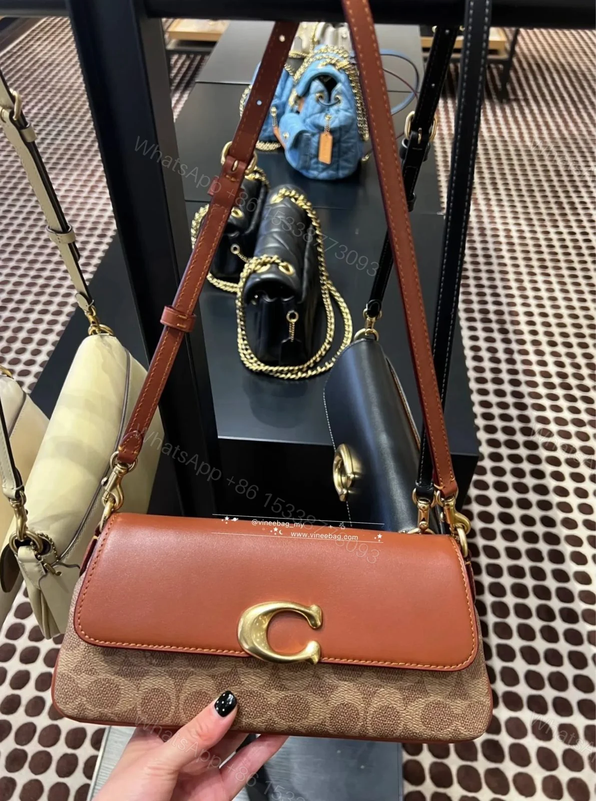 View 4 of Coach Jet Shoulder Bag First Copy | AAA+ Replica Designer Shoulder Bag