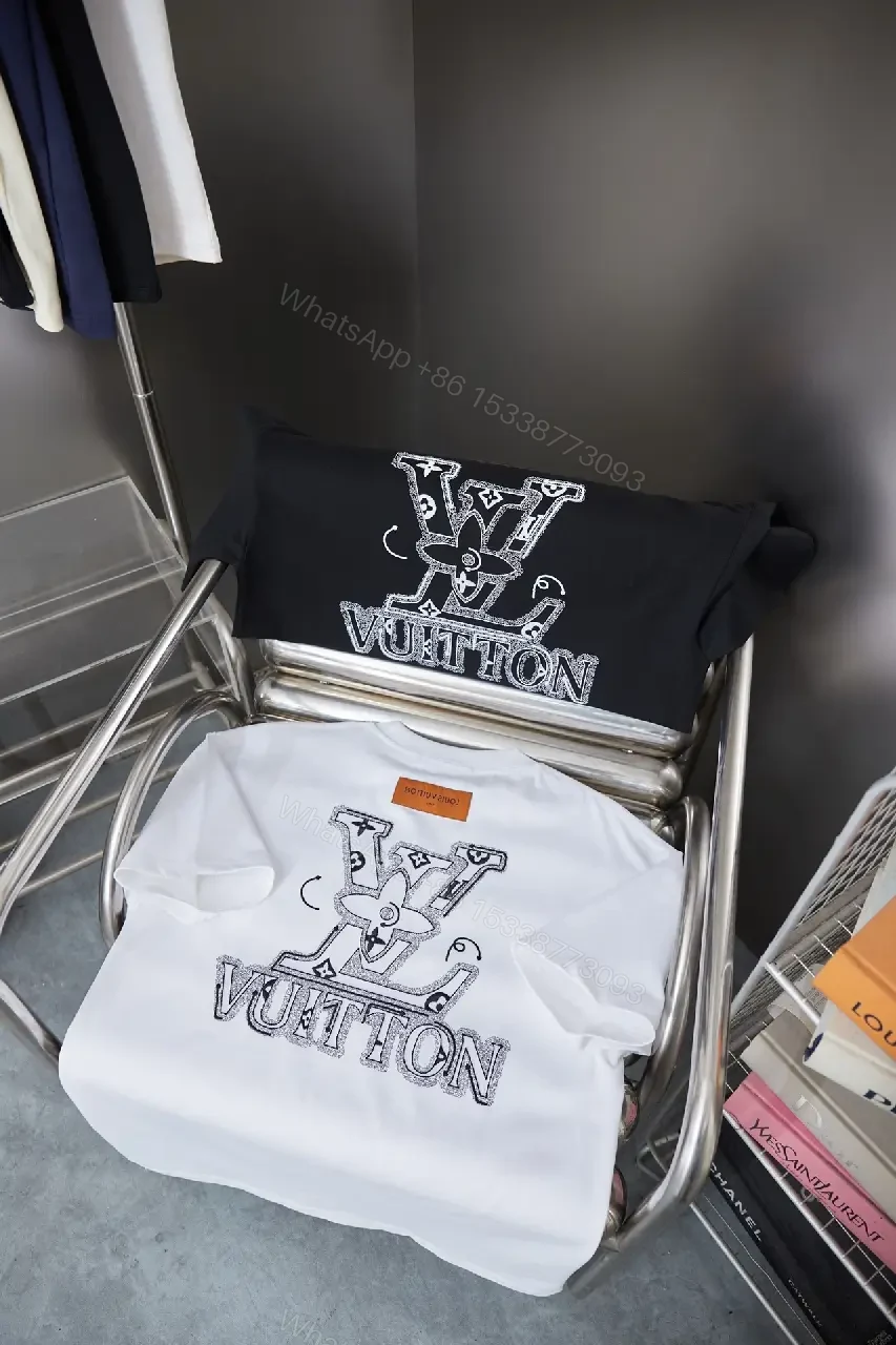 View 8 of Minimalist Luxe Tee with Subtle Crest – White Cotton Tee